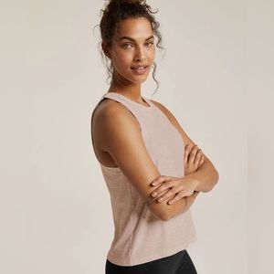 Beyond Yoga Featherweight Rebalance Tank, Blush Chai, Small